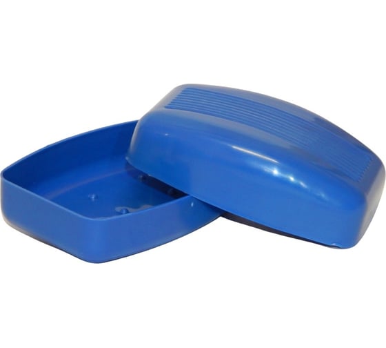 Мыльница с крышкой BlagPlast дорожная, синяя Bl-19877-3