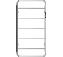 Электрический полотенцесушитель Wonzon & Woghand WONZON _ WOGHAND WISMAR, Брашированный никель WW-AL202-BR