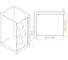 Душевая перегородка RGW 100x195 WA-002 B Чёрный/Матовое/6 мм (Easy) 35100210-24 3