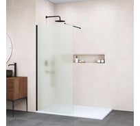 Душевая перегородка RGW 110x195 WA-002 B Чёрный/Матовое/6 мм (Easy) 35100211-24