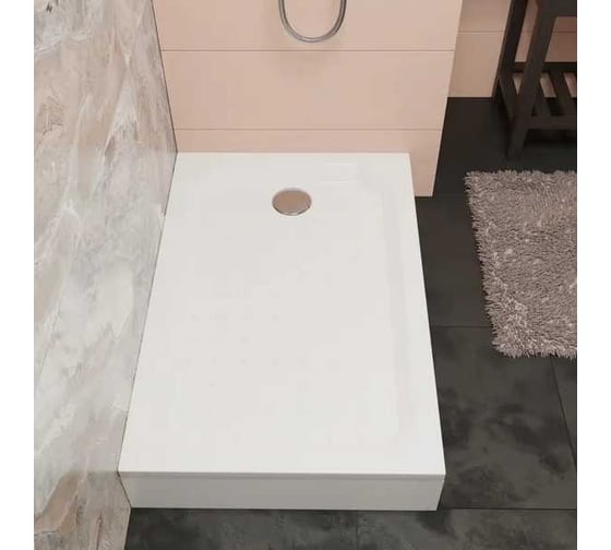 Душевой поддон RGW STYLE 80x140x6 мм, h3.5, прямоугольный, 90 мм (FW5-8 + сифон в комплекте) 16183814-11