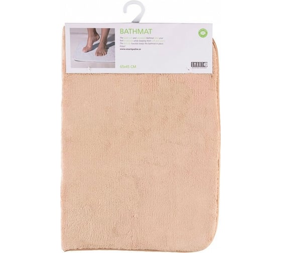 Коврик для ванной комнаты Смарт.ру 65х45 бежевый 1060-3Beige 1