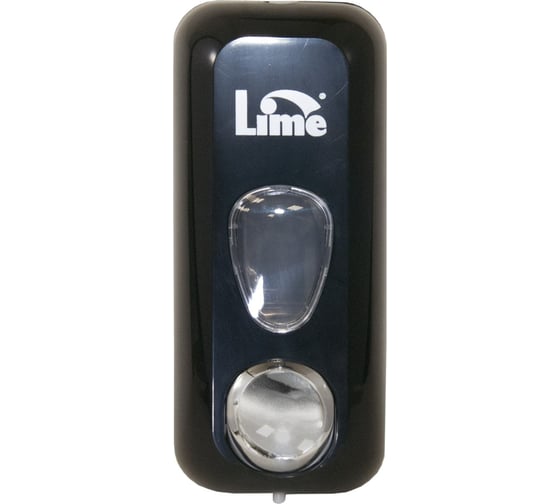 Диспенсер для жидкого мыла LIME 0.6 л, заливной, черный 971002
