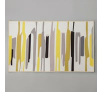 Коврик Доляна Мила 60х100 см, серо-желтый 5752557