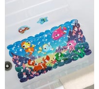 SPA-коврик для ванны Доляна Яркие рыбы 35х68 см 1275511