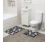 Набор ковриков для ванны и туалета Доляна Готланд 2 шт, 50х80, 40х50 см 5411414 2