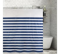 Штора для ванной Доляна Полосы 180х180 см, EVA 4446549