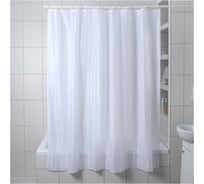 Штора для ванной Доляна Полоска 180х180 см, полиэстер, белый 4439073