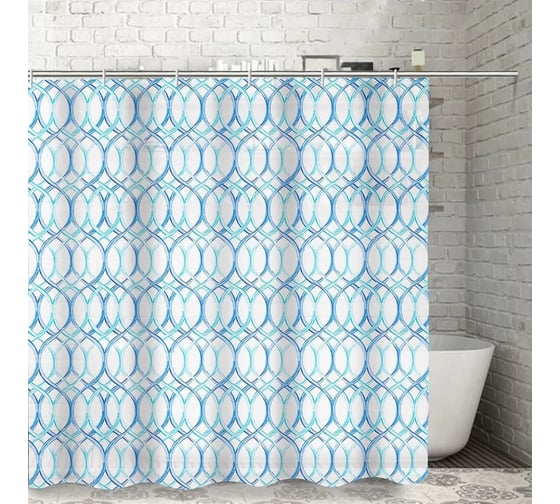 Штора для ванной Доляна Лейла 180х180 см, EVA 3954438 1