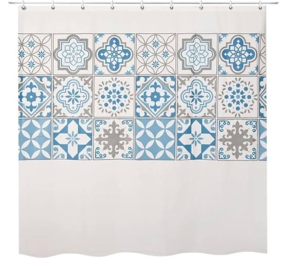 Штора для ванной Доляна Луиза 180х180 см, EVA 3820762 1