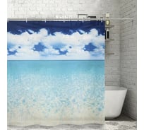 Штора для ванной Доляна Море 180х180 см, EVA 4446536