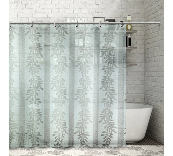 Штора для ванной Доляна Веточки 180х180 см, EVA 3096006 1