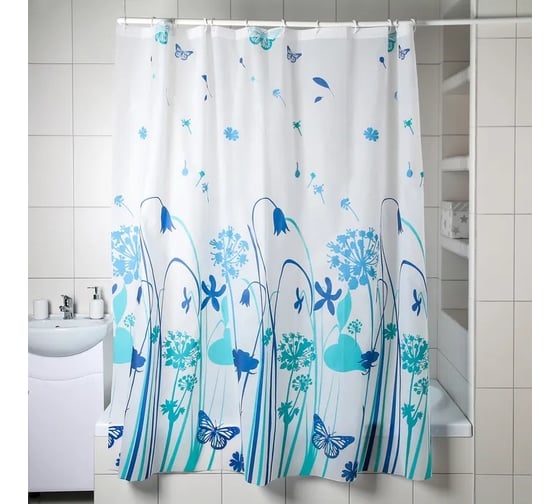 Штора для ванной Доляна Сумерки 180х180 см, EVA 4479826 1