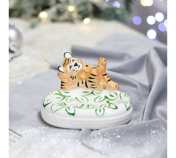 Мыльница Сималенд Тигренок керамика 4237807