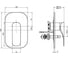 Встроенный смеситель FIMA CARLO FRATTINI QUAD с переключателем на 2 источника, цвет хром F3729X2CR 2