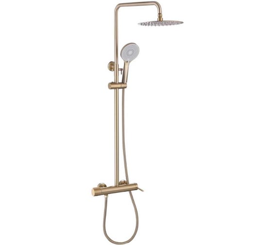 Душевая стойка ABBER Emotion с изливом, золото матовое AF8816GL 1