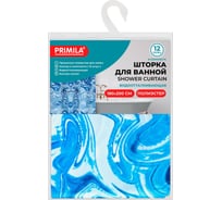 Шторка для ванной PRIMILA ПОЛИЭСТЕР, 180x200см, кольца в комплекте, ГОЛУБЫЕ ВОЛНЫ, 700083