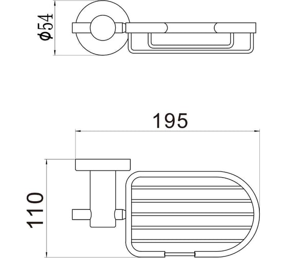 Мыльница решетка Savol настенная S-005632C