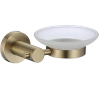 Мыльница стеклянная с настенным держателем Savol S-005659C