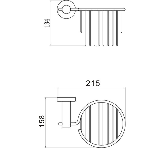 Держатель для туалетной бумаги Savol S-005633C
