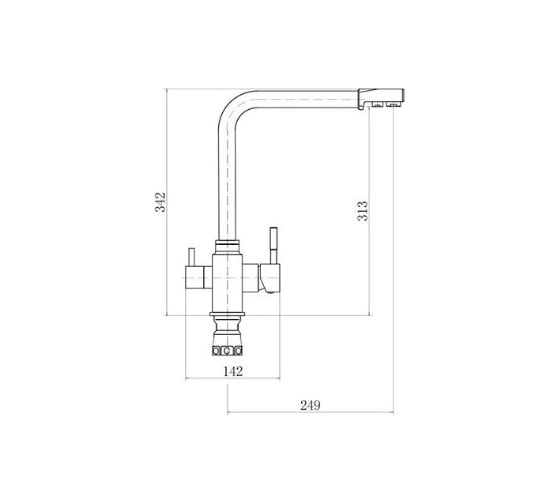 Смеситель Kuppersberg Geo KG2385CR BLACK 8362