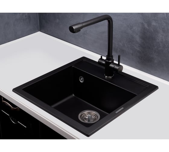 Смеситель Kuppersberg Geo KG2385CR BLACK METAL 8363