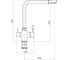 Смеситель Kuppersberg Geo KG2385CR BLACK METAL 8363 2