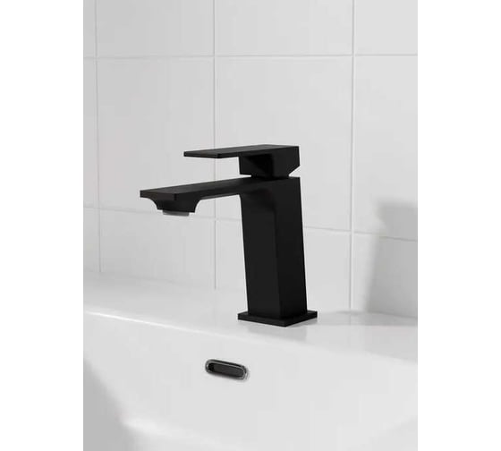 Смеситель для умывальника IDDIS Ramp матовый черный RAMBL00i01 1