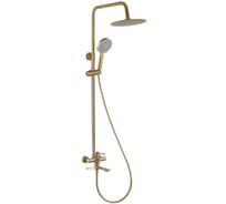 Душевая стойка FASHUN сталь SUS304, бронза, покрытие PVD, излив: переключатель потока, A52434-21