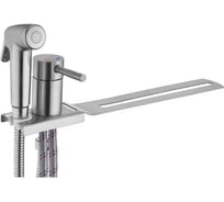 Смеситель с гигиенической лейкой FASHUN (биде приставка к унитазу), сталь SUS304, сатин A57103