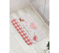 Коврик противоскользящий JoyArty "48 лет вместе" для ванной, сауны, бассейна, bath_7776