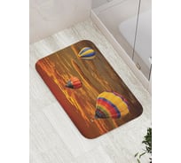 Коврик противоскользящий JoyArty "Воздушные шары на закате" для ванной, сауны, бассейна, bath_7740