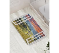 Коврик противоскользящий JoyArty "Долина из окна" для ванной, сауны, бассейна, bath_7788