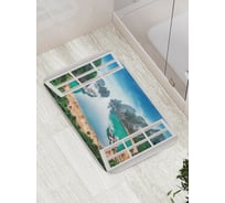 Коврик противоскользящий JoyArty "Окно на берегу" для ванной, сауны, бассейна, bath_7787