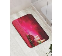 Коврик противоскользящий JoyArty "Цветы с шампанским" для ванной, сауны, бассейна, bath_7753