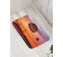 Коврик противоскользящий JoyArty "Парашуты в вечернем небе" для ванной, сауны, бассейна, bath_7730