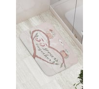 Коврик противоскользящий JoyArty "35 лет вместе" для ванной, сауны, бассейна, bath_7759