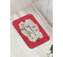 Коврик противоскользящий JoyArty "45 лет вместе" для ванной, сауны, бассейна, bath_7771