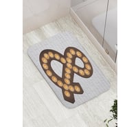 Коврик противоскользящий JoyArty "Светящийся амперсанд" для ванной, сауны, бассейна, bath_7716