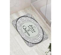 Коврик противоскользящий JoyArty "Здесь сидит королева" для ванной, сауны, бассейна, bath_7819