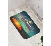 Коврик противоскользящий JoyArty "Счастливый турист" для ванной, сауны, бассейна, bath_7651