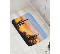 Коврик противоскользящий JoyArty "Закат с кактусами" для ванной, сауны, бассейна, bath_7654