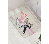 Коврик противоскользящий JoyArty "Вальс" для ванной, сауны, бассейна, bath_7669