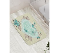 Коврик противоскользящий JoyArty "Семь лет вместе" для ванной, сауны, бассейна, bath_7815