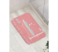 Коврик противоскользящий JoyArty "Время для себя" для ванной, сауны, бассейна, bath_7641