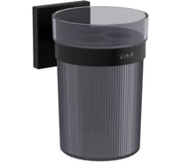 Стаканчик для зубных щеток Vitra Root черный матовый A4480636