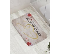 Коврик противоскользящий JoyArty "Юбилейная открытка" для ванной, сауны, бассейна, bath_7862