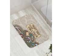 Коврик противоскользящий JoyArty "23 года вместе" для ванной, сауны, бассейна, bath_7864