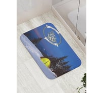 Коврик противоскользящий JoyArty "Ночевка на снегу" для ванной, сауны, бассейна, bath_7653