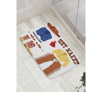 Коврик противоскользящий JoyArty "Голый ковбой" для ванной, сауны, бассейна, bath_8127